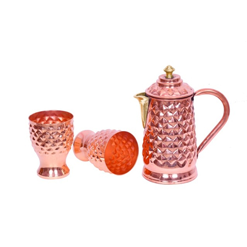 diamond jug with diamond glass