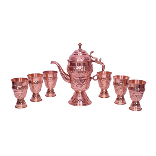 kasmiri jug with kashmiri glass