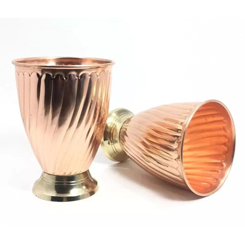 copper glass brass bottom