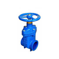 Industrial Gate Valve - Different Sizes Available, Blue Painted Surface For Industrial Applications