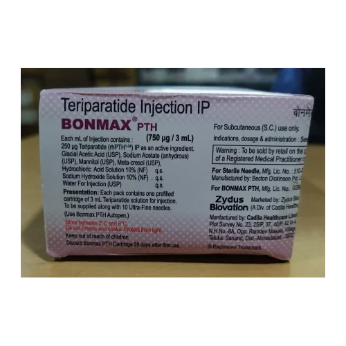 Bonmax Pth 750 Mcg Injection Teriparatide 750 Mcg Inj Recommended For: To Treat Osteoporosis