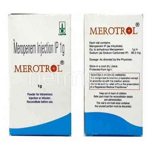 Merotrol Meropenem Injection 1g Grade: Medicine Grade