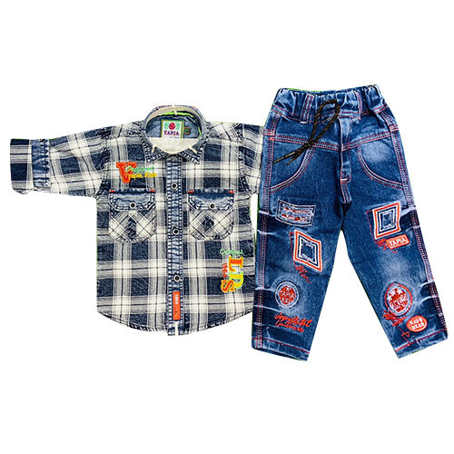 Boys Indigo Washable Baba Suit - Color: Different Available