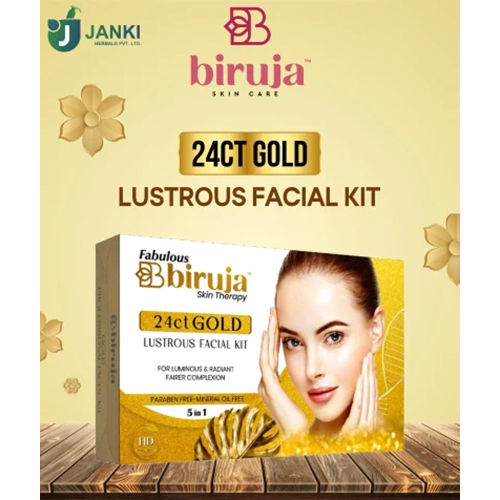 Glitter Effect Biruja 24ct Gold Facial Kit