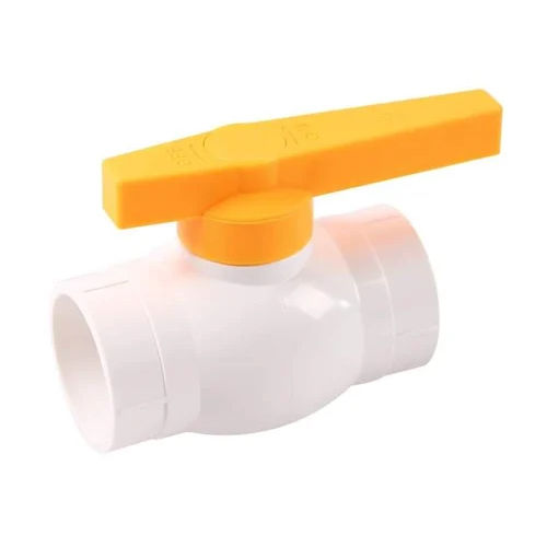 White Upvc Solid Ball Valve