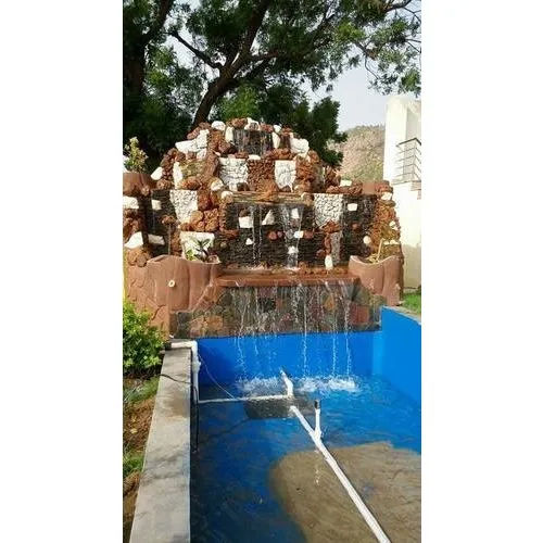 Natural Fountain Waterfall With Led Lights