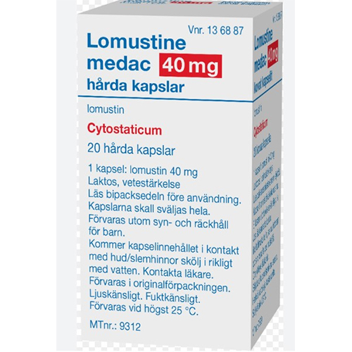 Lomustine 40 Mg Tablet Keep Dry & Cool Place