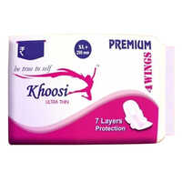 Ultra Thin Sanitary Pads - Cotton Material, Super Soft Top Surface | Designed for Adults with Dry Surface Absorption, Comfort Fit Napkins