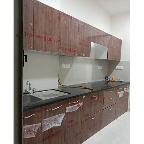 Brown Latest Design Modular Kitchen