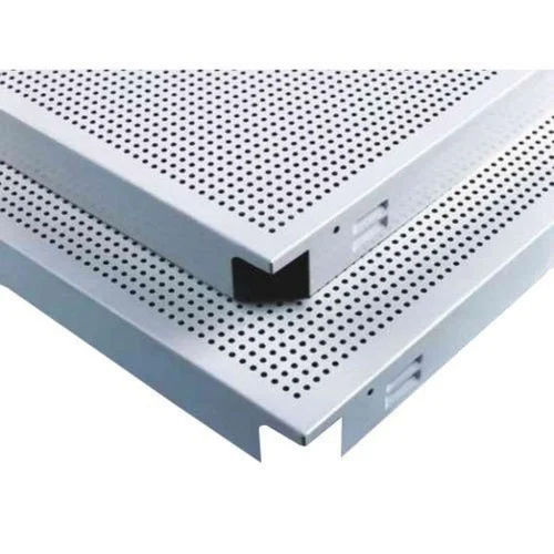 Cream Semi Perforated Ceiling Tile