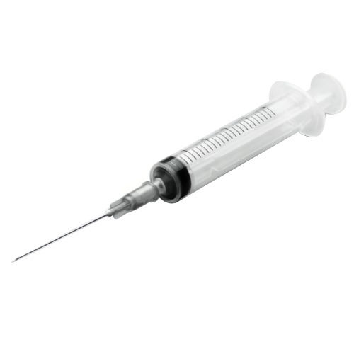 Plastic White 1ml Syringe With 23G Needle, For Hospital