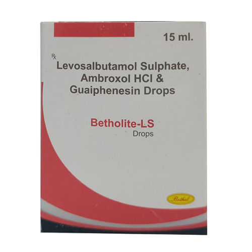 15 Ml Levosalbutamol Sulphate Ambroxol Hcl And Guaiphenesin Drops Age Group: Adult