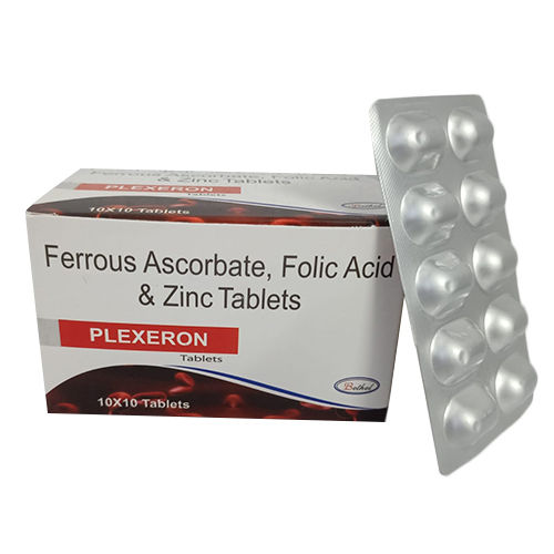 Ferrous Ascorbate Folic Acid And Zinc Tablets General Medicines