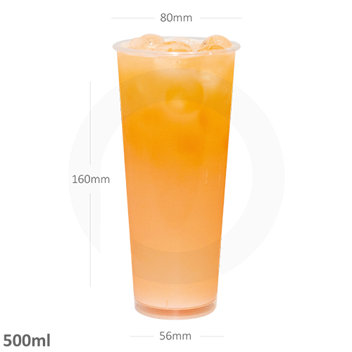 White 500Ml-80Mm Pp Plastic Cup 500-Ctn