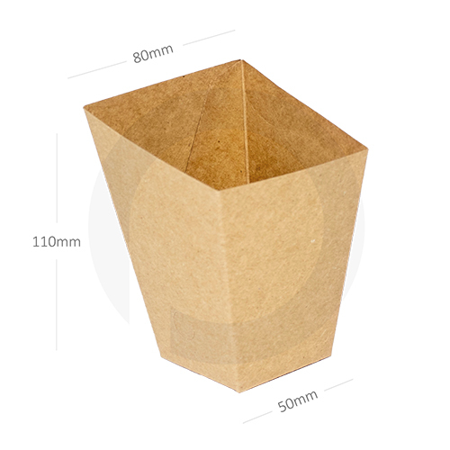 Yellow Kraft Paper Fries Box 500-Ctn