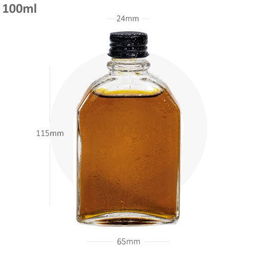 Brown 100Ml A Cold Brew Glass Bottle Black Alu Cap 60-Ctn