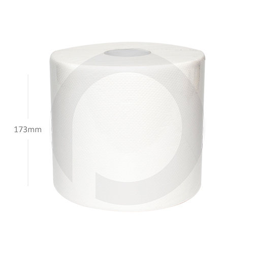 White 173Mmx300M Maxi Roll Tissue Film Wrap 6-Ctn