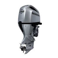 Bf250 Honda Outboard Motor - 89x96 Mm Bore & Stroke, 3583 Cc Displacement, 250 Hp Power | Electric Start, Silver Color, Water Cooled