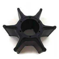 Outboard Motor Impeller - Plastic, 40 Mm Diameter, Round Shape, Black Color | Single Suction Design For Efficient Engine Cooling