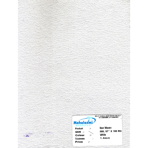 Non Woven Fabrics - 1.4mm Thickness, White Color | Plain Pattern, Soft Texture, Woven Technics