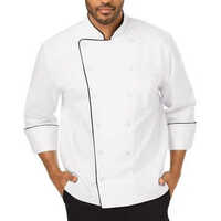 Hotel Chef Coat - 100% Cotton Fabric, Breathable Design For Men And Women, Classic White Color