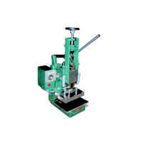 Plane Hot Stamping Machine - Mild Steel, 6 Bar Air Pressure, Green Color | High Efficiency, 85 Pieces Per Minute, Manual Operation, Warranty Included