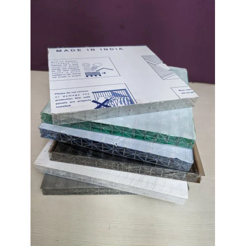 Weather Resistant Polycarbonate Roofing Sheet Size: 4X100 Ft