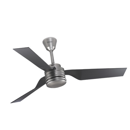 3 Blade Ceiling Fan - Stainless Steel Modern Minimalist Design | Manual Speed Control Sleek Aesthetic Remote Control Integration
