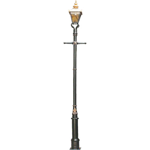 Outdoor Cast Aluminium Decorative Lighting Pole - Stainless Steel, Multicolored | Electrical Lighting, Socket Included, Normal Rated Power