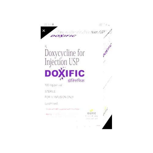 Doxific Doxycycline 100Mg Injection Keep In A Cool & Dry Place