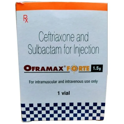 Ceftriaxone Sulbactam Injection 1.5 Gm Recommended For: For Im Or Iv Use Only