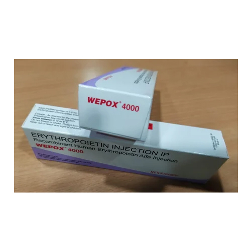 Wepox 4000 Injection Recommended For: Blood Enemia