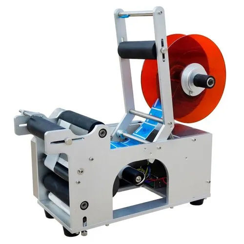 Semi Automatic Sticker Labeling Machine - Color: Silver