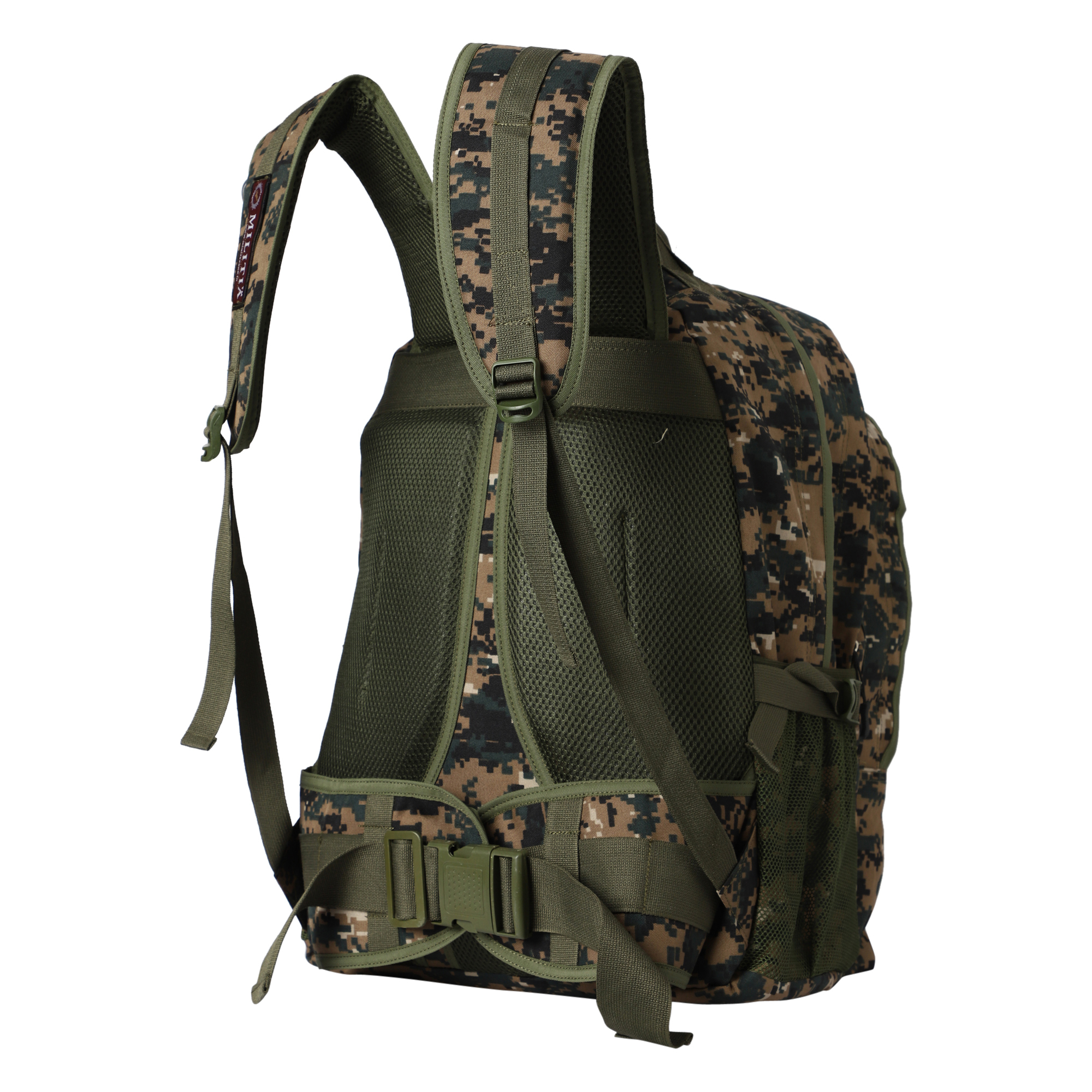 Militia Bravo 40 Ltr tactical school college hiking trekking camping backpack Green Camouflage