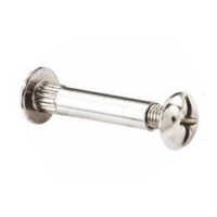 Connecting Screw - Steel | Silver Finish, Indian Style Design