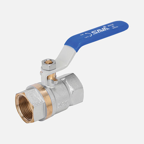 Silver-Golden-Blue 3-4 Inch Heavy Brass Ball Valve