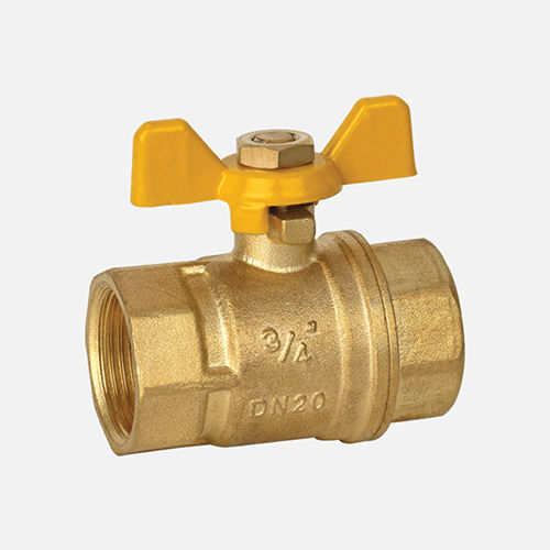 Golden-Yellow 275G Brass Butterfly Valve