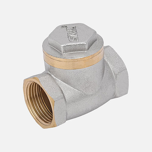 Silver-Golden Cp Heavy Brass Check Valve