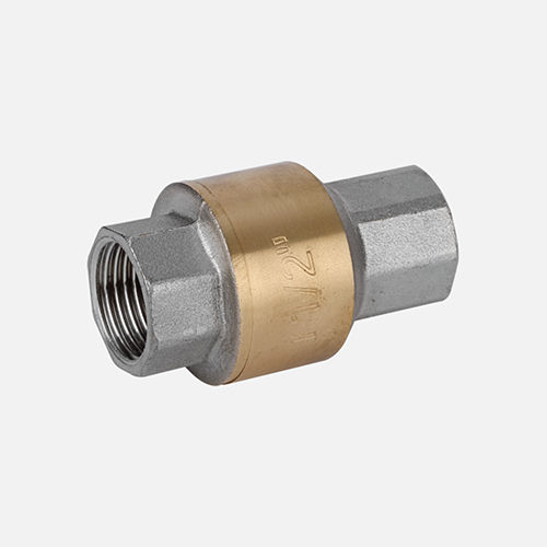 Silver-Golden 150G Vertical Brass Check Valve