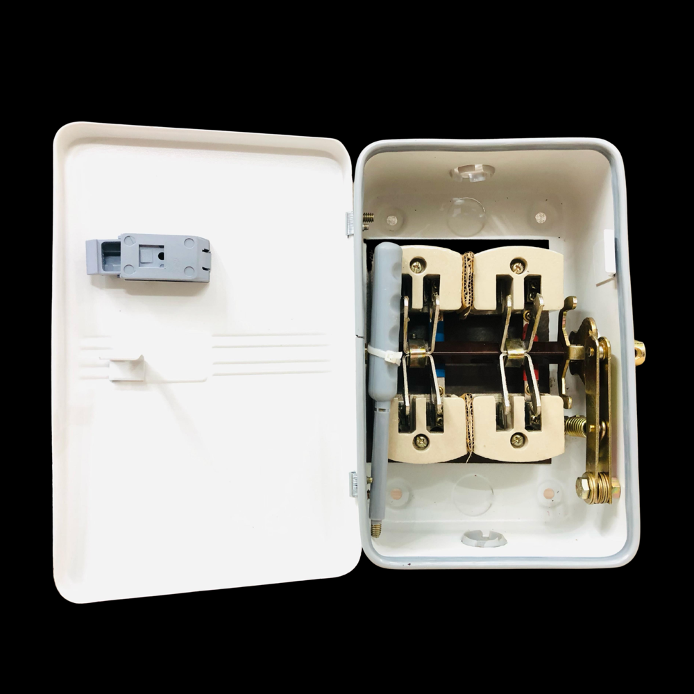 16A 240V Change Over Switch Box - Mild Steel | White, Rated Voltage 220V, Max Current 16A, Max Voltage 415-600V, Change Over Switch