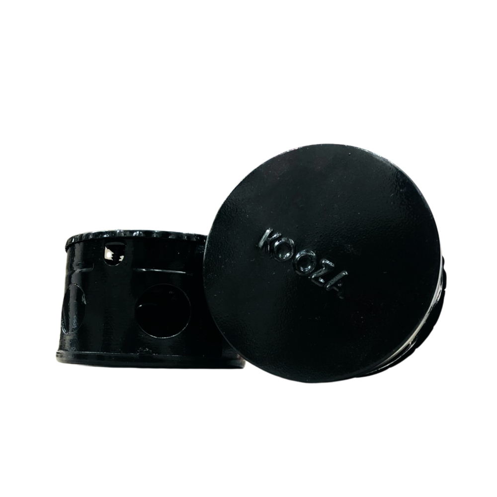 Powder Coated Round Concealed Box - Other Material, 2.5" x 3" x 4", Black | 1 Year Warranty, Powder Coated Finish