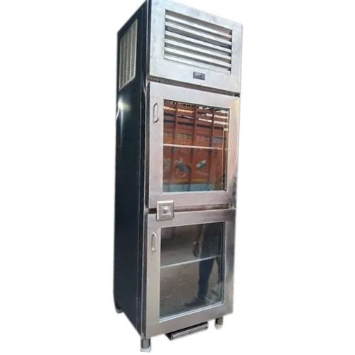 Silver Two Door Vertical Deep Freezer