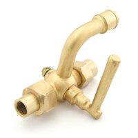 Bronze Inspectors Test Gauge Cock Screwed Ends - Color: Golden