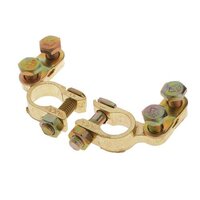 Automotive Battery Terminal - Brass, 60x30x15 Mm, Golden Coated | Sturdy, Durable, Reliable, 2 Years Warranty, Excellent Quality