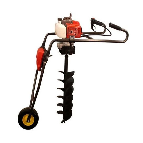 Hand Push Earth Auger  2 Stroke  Really 63Cc - Color: Black