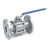 SS 316 I.C BALL VALVE 3PIECE DESIGN FLANGE END CLASS 150