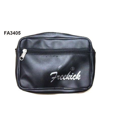 Cash Bag - Customized Leather, Zip Closure, Black Color, Stylish Design