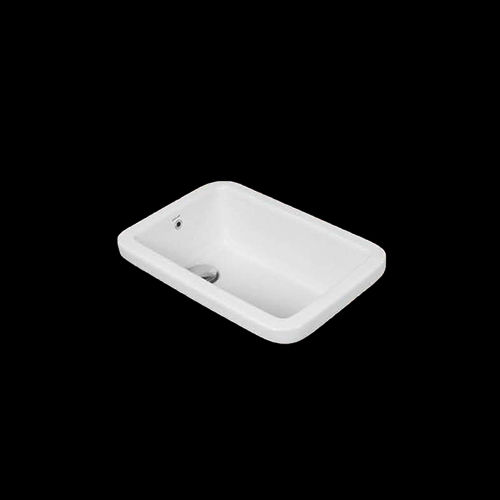 White 600X480X235Mm Large Kitchen Sink