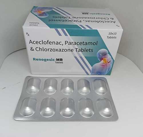 ACECLOFENAC AND PARACETAMOL CHLORZOXAZONE TABLETS