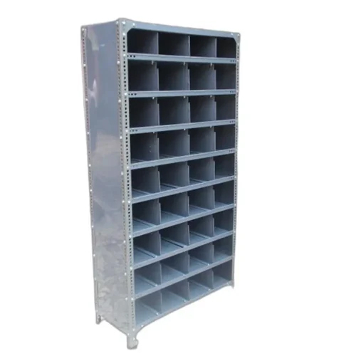Pigeon Hole Rack - Mild Steel, 6.2ft Height x 3.5ft Width, Gray Color | Industrial Application, Rectangular Design